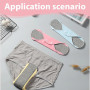 OYZOQ Lot de 4 protege slip lavable, serviettes hygiéniques lavables en graphène pour les règles, anti-fuites pour femmes et fil