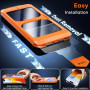 TOCOL Verre Trempé pour iPhone 14 Pro, Dépoussiérage Automatique, Sans Bulles, Dureté 9H, Couverture Complète Protection écran, 