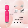 Vibromasseurs Feminin Sex Toýs Femme Clitoridien,20 Modes de Vibration et 8 Vitesses de Vibration Sex Toys, Masseur Sans Fil Go
