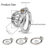BDSMJOY Cages de Chasteté Acier inoxydable, Pénis Sex toys jouet sexualité couple Sextoy homme, Cage de chasteté respirante Pour