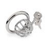 BDSMJOY Cages de Chasteté Acier inoxydable, Pénis Sex toys jouet sexualité couple Sextoy homme, Cage de chasteté respirante Pour