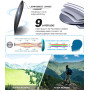 LEDING&BEST Lunettes de soleil Pilote polarisées hommes femmes Extérieur Léger Cadre métallique Pêche Golf Conduite Élégant Rétr