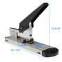 Create idea Réglable Heavy Duty Agrafeuse Reliure Papier Capacité 100 Feuilles Bureau École, en Métal