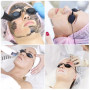 KARELLS Lunettes Bronzage, Lunettes de Solarium, Silicone Souple Durable Confortable, Lunettes de Protections Noir Convient à la