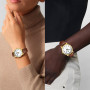 LN LENQIN Montre Femme Montres à Quartz analogiques pour Femmes Montres-Bracelets pour Femmes étanches avec Bracelet en Cuir