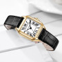 Szaikyri Classique Carrée Montre pour Femmes avec Chiffres Romains Montre de Dames Montre Carrée Femme