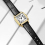 Szaikyri Classique Carrée Montre pour Femmes avec Chiffres Romains Montre de Dames Montre Carrée Femme