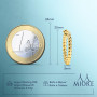 MIORE Boucles d’Oreilles Femme, Argent 925 Plaqué Or 18K, Creoles Argent, Créoles Boules 20 MM, Boucle d Oreille Plaque Or, Fabr