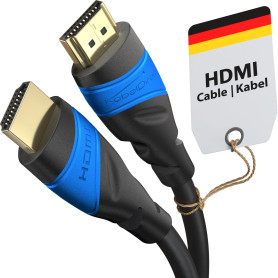 KabelDirekt – Câble HDMI 8K / 4K – 5m et autres longueurs (0,15m à 22,5m) – Câble HDMI conçu en Allemagne – 10K/8K@60Hz/4K@120Hz KabelDirekt – Câble HDMI 8K / 4K – 5m et autres longueurs (0,15m à 22,5m) – Câble HDMI conçu en Allemagne – 10K/8K@60Hz/4K@120Hz
