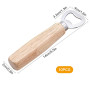 mizikuu Decapsuleur Biere, 10 Pièces Ouvre Bouteille avec Poignée en Bois Portable Cadeau Fête des pères Personnalisée Decapsule