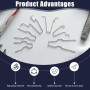Pince de Phare de Voiture, 6 Pinces pour H1/H3/H4/H7, Pince à Ressort de Lampe Frontale en Acier, clips de fixation, pour phare 
