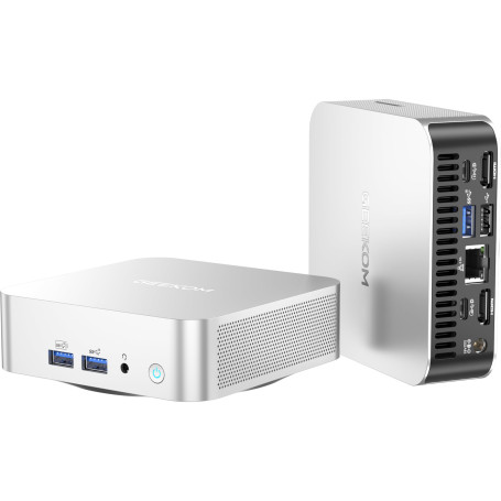 GEEKOM A8 Mini PC avec AMD Ryzen 9 8945HS, 32 Go DDR5 + 2 to SSD | Windows 11 Pro | IA | 6X USB | Mini Gaming PC avec Graphiques