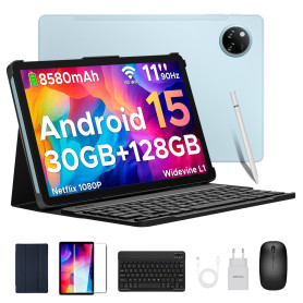 DOOGEE Tab A9 Pro+ Tablette Android 15,Tablette 11 Pouces/90Hz, Batterie 8580mAh, 30GB + 128GB/TF 2TB,Unisoc T7200 Tablette avec DOOGEE Tab A9 Pro+ Tablette Android 15,Tablette 11 Pouces/90Hz, Batterie 8580mAh, 30GB + 128GB/TF 2TB,Unisoc T7200 Tablette avec