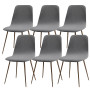 Lydevo Housse de Chaise Scandinave Extensible Lot de 6 Moderne Housse de Salle à Manger Lavable Universel Couverture de Cuisine