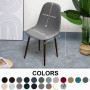 Lydevo Housse de Chaise Scandinave Extensible Lot de 6 Moderne Housse de Salle à Manger Lavable Universel Couverture de Cuisine