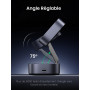 UGREEN MagFlow Chargeur Induction iPhone 2 en 1 Qi Compatible avec MagSafe iPhone 16 15 14 13 12 Plus Pro Max AirPods 4 3 Pro 2 
