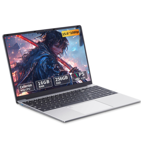 Moacreto Ordinateur Portable 15,6 Pouces, 16 Go RAM 512 Go SSD Celeron N95, PC Portable Win11 Pro écran 1920 x 1080 IPS Full HD,