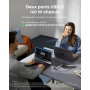 Anker Zolo Chargeur USB C 140W, Adaptateur 4 Ports Rapide et Compact, Technologie GaN, contrôles tactiles intuitifs, iPhone séri