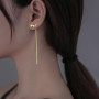 Boucles D'oreilles Boho Longues Étoiles Boucles D'oreilles Cristal Boucles D'oreilles Pendantes Longues Chaînes Boucles D'oreill