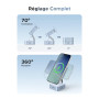 UGREEN MagFlow Qi2 25W Chargeur Induction iPhone 2 en 1 Certifié Compatible avec MagSafe iPhone 16 15 14 13 12 Plus Pro Max AirP