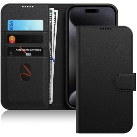 JETech Coque Portefeuille pour iPhone 15 Pro Max 6,7 Pouces, Étui Housse Magnétique à Rabat en Cuir PU Antichoc avec Porte-Carte JETech Coque Portefeuille pour iPhone 15 Pro Max 6,7 Pouces, Étui Housse Magnétique à Rabat en Cuir PU Antichoc avec Porte-Carte