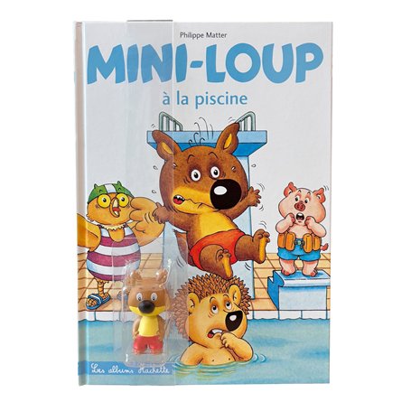 Mini-Loup à la piscine avec figurine