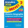 Annales Brevet 2026 - Histoire-géo-EMC 3e - sujets et corrigés
