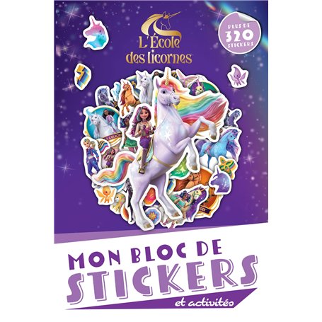 L'école des licornes - Bloc de stickers et activités