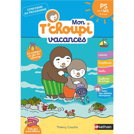 Mon Tchoupi Vacances PS vers la MS 3-4 ans