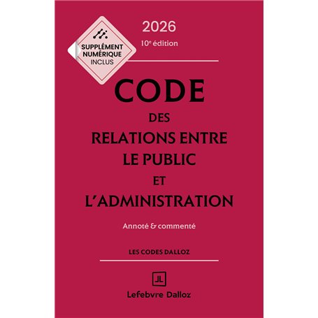 Code des relations entre le public et l'administration 2026