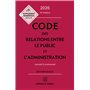 Code des relations entre le public et l'administration 2026