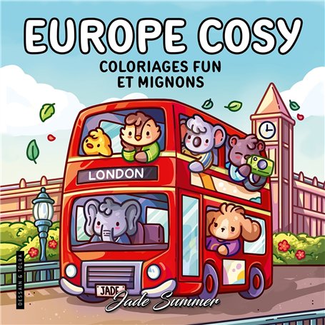 Europe Cosy - Jade Summer - Coloriages fun et mignons - Cosy colo