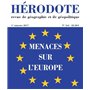 Hérodote numéro 164 - Menaces sur l'Europe 22,02 €