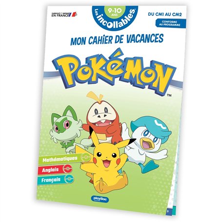 Cahier de vacances Pokémon 2025 - Du CM1 au CM2