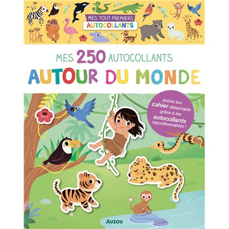 250 autocollants autour du monde