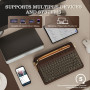 YUNZII QL75 Wireless Typewriter Keyboard Hot Swappable Retro Mechanical Keyboard, Punk Round Keycaps, RGB Backlit QMK/Via Progra