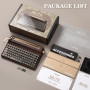 YUNZII QL75 Wireless Typewriter Keyboard Hot Swappable Retro Mechanical Keyboard, Punk Round Keycaps, RGB Backlit QMK/Via Progra