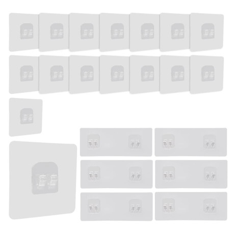 WYAN Crochets adhésifs de rechange-22 pièces Crochets muraux autocollants,pour Salle de Bain Porte-savon Panier de Rangement(6pc