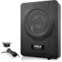 Pyle Caisson de Basse Voiture Amplifié 20 cm à Profil Bas - Système Subwoofer Actif Compact de 600 Watts, Enceinte Active sous S