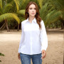 MUNSKT Chemise Blanche Femme,Bouton Chemise Manche Casual Longue,Style de Base Suitable for Office Business