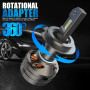 D-Lumina Ampoule H1 LED Voiture Anti Erreur Canbus 160W 30000LM - Chip CPS 6500K 500% Génial,Refroidissement par Tube de Cuivre 