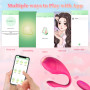 Vibromasseurs Feminin Clitoridien Bullet Bluetooth Vibrateur Télécommandé Portable &Point g pour Femme Sex Toys Stimulateur de C