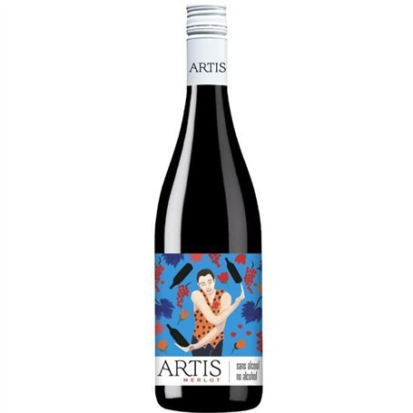 Artis Merlot - Boisson sans alcool a base de vin rouge - 75cl