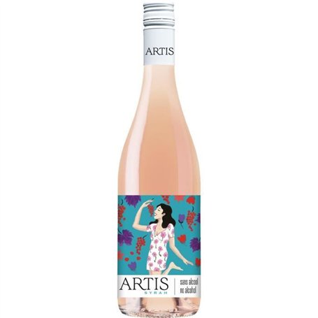 Artis Syrah - Boisson sans alcool a base de vin rosé - 75cl