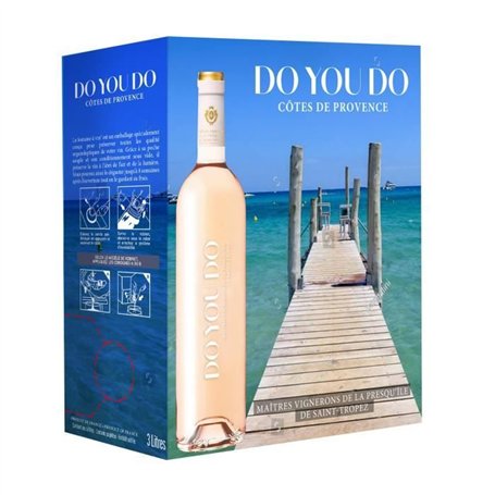 Bag in Box Do You Do Côtes de Provence - Vin rosé de Provence - BIB 3L