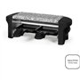 Appareil a raclette 2 personnes - LIVOO - DOC156N - 350W - 2 personnes - Plateau amovible en granite - Bouton on/off