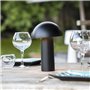 Lampe de table sans fil - LUMISKY - TOD BLACK - H28 cm - Tete orientable - LED blanc chaud