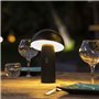 Lampe de table sans fil - LUMISKY - TOD BLACK - H28 cm - Tete orientable - LED blanc chaud
