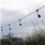 Guirlande lumineuse solaire - LUMISKY - MAFY SOLAR - 6.50 m - 10 ampoules a filament vintage - LED blanc chaud