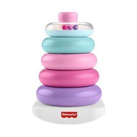 Fisher-Price - Pyramide Arc-en-ciel - Jouet d'éveil a empiler pour bébés - Fisher-Price - JGP94